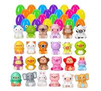 Egg Hunt Toys, Filled Easter Eggs, Spring Basket Fillers for Stress Relief, Sensory Fun, Kids and Teens Entertainment, Assorted Colors, 600g, PU, PP Material