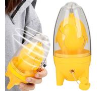 Egg - manuale shaker uova portatile | Tuorlo e mixer bianco per scrambleing rapido | Gadget da cucina con sorgente e coulistica per la miscelazione e cottura e- facili