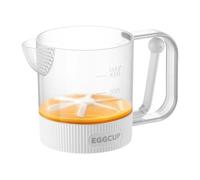 Egg Mixing Cup - 18,5 x 10,6 x 11,5 cm Egg Stir Cup, Food Mixer Container, Semi-Automatic Manual Press Eggs Beater Cups, Cream Whipping Container for Cooking Cafe Baking Home Dining Room