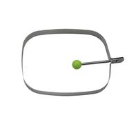 Egg Mold - Metal Frying Ring, Nonstick Breakfast Tool, Rectangle Egg Cooking Frame | Handle Grip Cooking Accessory, Kitchen Eggs Shaper Home Use Professional Stainless Kitchenware Precision