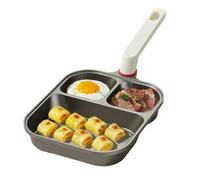 Egg Pans Nonstick - Multi-Section Breakfast Frying Pan for Quick Cooking, Even Heat with Non-Stick Function, Skillet for Steak Bacon Sausage Omelette, 9.65x8.07x1.5 in