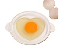 Egg Poacher Microwave | Heart Shaped Portable Poacher with Lid | Egg Steamer Cooking Tool for Breakfast Camper Restaurant Kitchen Home College Dorm Room
