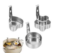 Egg Poachers - 3 Pieces Stainless Steel Hangable Reusable Maker