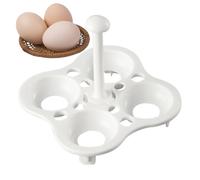 Egg Pot Rack, Multi-Tier Egg Cooker Holder, 3.62 x 3.62 x 3.31 Inches, Compact Stainless Design, Space-Saving Stand, Kitchen Accessory for Steaming and Boiling, Home Apartment Camping Countertop Use