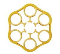 Egg Rack for Boiling, Steamer Egg Rack, Food Grade Silicone, Heat Resistente, Stabile, Easy to Clean, Supporto per pressure Cooker and Kitchen Cooking, 15,7 x 15,7 x 2 cm