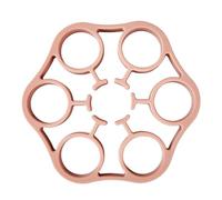 Egg Rack for Boiling, Steamer Egg Rack Food-Grade Silicone Stand Holder, Heat Resistant Tools Kitchen Gadgets Cooking Utensils, Pressure Cooker Accessories, 6.18x6.18x0.79 Inches