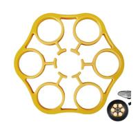 Egg Rack for Boiling, Steamer Egg Rack Food-Grade Silicone Stand Holder, Heat Resistant Tools Kitchen Gadgets Cooking Utensils, Pressure Cooker Accessories, 6.18x6.18x0.79 Inches