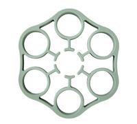 Egg Rack for Boiling, Steamer Egg Rack Food-Grade Silicone Stand Holder, Heat Resistant Tools Kitchen Gadgets Cooking Utensils, Pressure Cooker Accessories, 6.18x6.18x0.79 Inches