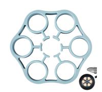 Egg Rack for Boiling, Steamer Egg Rack Food-Grade Silicone Stand Holder, Heat Resistant Tools Kitchen Gadgets Cooking Utensils, Pressure Cooker Accessories, 6.18x6.18x0.79 Inches