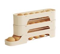 Egg Rolling Rack - Pp Slide Type Rolling Egg Rack For Refrigerator | Removable Eggs Storage Racks, Multiple Tiers Rolls Eggs Dispenser And Organizer For Refrigerator And Pantry