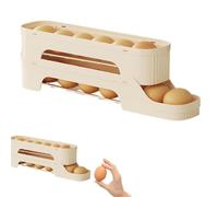 Egg Rolling Rack - Pp Slide Type Rolling Egg Rack For Refrigerator | Removable Eggs Storage Racks, Multiple Tiers Rolls Eggs Dispenser And Organizer For Refrigerator And Pantry