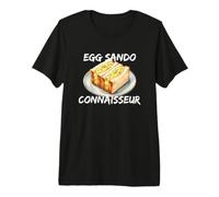 Egg Sando Connaisseur Amante Gourmet Sommelier Professionale Maglietta Premium