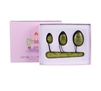 Egg Set Wand Exerciser Stone Massage Ball Drilled Jade Eggs, 3pcs No Box Collezioni di casa (Color : 4pcs With Box)