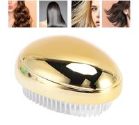 Egg Shape Hair Brush, 4Pcs Hair Comb for Shampoo Massage, Portable Hair Styling Brush Comb for Salon Home (Gold)