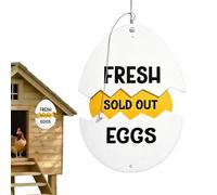 Egg Sign Decor, Vintage Metal Wall Art, Rustic Sold Out Farm Display with Distressed Finish, Sturdy Hanging Display, Farmhouse Style Ornament with Retro Look, Kitchen Wall Decor for Home Farm Use