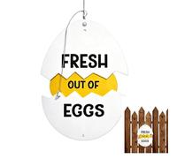 Egg Sign Decor, Vintage Metal Wall Art, Rustic Sold Out Farm Display with Distressed Finish, Sturdy Hanging Display, Farmhouse Style Ornament with Retro Look, Kitchen Wall Decor for Home Farm Use