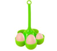 Egg Steamer Rack in silicone per uova | Egg Steamer Rack con manici in silicone resistenti al calore | Mensola da cucina bollente per uova a vapore durevole