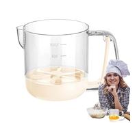 Egg Stir Cup, Sturdy Pressed Cream Beating Cup, Heavy Duty Multifunctional Hand Push Mixer, Compact Kitchen Gadget for Baking and Cooking, 6.38x4.8x4.53 Inches