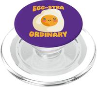 Egg-Stra, simpatico gioco di parole a forma di uovo fritto PopSockets PopGrip per MagSafe
