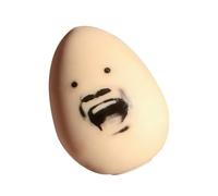 Egg Stress Ball Toy - Egg Shaped Squeeze Device With Funny Expression, Soft Sensory Fidget | Hand Exercise Relaxation Tool Suitable Kids Adults Home Office Study Work Travel Party