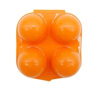 Egg Tray, Camping Eggs Box, Portable Shell Protector With Locking Lid Design, Chicken Sphere Storage Container for Kitchen & Refrigerator Use, 5.91x5.79in or 4.53x4.72in, Color Orange