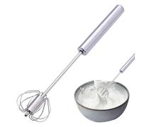Egg Whisk Beater, Egg Whisk Hand Push Whiisk Blender, Rotating Semi-Automatic Eggs Beater Whisks Hand Mixer, Non-stick Whisks Blender Long Handle Eggbeater For Milkshakes, Whipped Cream