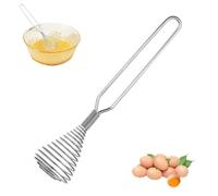 Egg Whisk - Stainless Steel Wire, 8,66 x 1,97 x 3,35 in Egg Mixer Spiral Design Durevole e Comfortable | Handheld Kitchen Whisking Tool, Cooking Gadget per Baking, Frothing Milk, Mixing, Home Kitchen