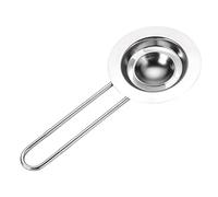 Egg White Separator, Scalable Stainless Steel Yolk Divider with Long Handle, Kitchen Utility Tool for Cooking Baking Filtering Eggs for Recipes Meal Prep and Breakfast Needs 29.6cm