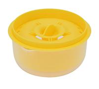 Egg Yolk Separator | Safe and Sturdy Egg White Strainer for Home Bakery/Cooking/Kitchen | 6 Eggs at Once, Easy Wash PP Material (Yellow)