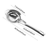 Egg Yolk White Separator, Hangable Egg Strainer, Practical Raw Extractor Splitter Tool for Baking, Cooking, Pancakes Omelettes Professional Kitchen Home Food Preparation, 8.07x2.87 Inches