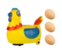 Eggdrop Robo Fowl - Motorized Hatchling Figure, Illuminated Motion Creature, Novelty Rolling Companion with Dynamic Pathing | Youth Festive Activity Piece, Seasonal Celebration Accent, Indoor Play