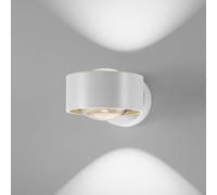 Egger Licht Applique a LED di EGG Clippo Optic, bianco/oro, DTW, su/giù Egger Licht