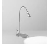 Egger Licht Lampada da tavolo LED Egger DLS Zooom, braccio flessibile, color platino Egger Licht