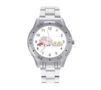 Eggs and Bacon - Orologio da polso da uomo in acciaio inox, alla moda, personalizzato, per donna