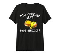 Eggs Benedict Apparel - Simpatico Design per Amanti delle Uova Maglietta Premium
