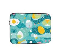 Eggs in the pool Custodia per laptop stampata antiurto Custodia protettiva per computer portatile sottile con cerniera 10 pollici