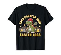 Eggscavator Camicia Dino Easter Egg Hunt Adventurer Funny Maglietta