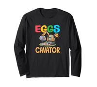 Eggscavator Easter Dinosaur Costruzione Escavatore Ragazzi Maglia a Manica