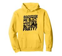 Eggscuse Me Where's The Party Easter Day Egg Chocolate Hunt Felpa con Cappuccio