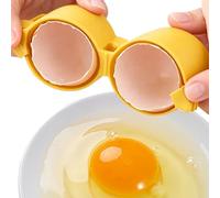Eggshell Opener - Manual Kitchen Egg Cracker Tool for Clean Break | Handheld Anti Cut with Design, Stainless Metal Shell Separator for Home Cooking Food Prep Restaurant Catering Use
