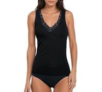 EGI Canotta Donna Lana Seta Spalla Larga Intimo Elegante Termico Caldo Bordo Raso Pizzo Made in Italy, Art. 145 (6N)