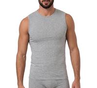 EGi Canotta Uomo Spalla Larga Girocollo in Cotone Elasticizzato Smanicato Intimo Sottocamicia Morbido Traspirante Alta qualità Made in Italy Art. 988 (IT, Testo, S, Regular, Regular, Grigio)
