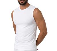 EGi Canotta Uomo Spalla Larga Girocollo in Cotone Elasticizzato Smanicato Intimo Sottocamicia Morbido Traspirante Alta qualità Made in Italy Art. 988 (IT, Testo, XXL, Regular, Regular, Bianco)
