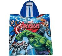 EGIDIO Poncho con cappuccio in spugna di cotone taglia unica asciugamano mare piscina accappatoio bimbo bambina asciugatura rapida ultra morbido - AVENGERS Supereroi