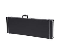 Egitarre, custodia rigida portatile quadrata, custodia rigida per chitarra standard Egitarre, custodia per chitarra Deluxe imbottita Gigbag, vano portaoggetti integrato (nero)