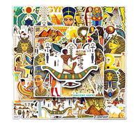 Egitto Adesivi Egypt Stickers 50 Pezzi Skateboard Graffiti Adesivi Moto Bicicletta Snowboard Bagagli Auto Valigia per Bambini e Ragazzi Impermeabile Vinile Adesivi
