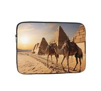 Egitto Camel Laptop Case 10 pollici, TSA Laptop Sleeve Antiurto Protettivo Notebook Case Impermeabile Copertura di Trasporto Del Computer Valigetta Borse Uomini Donne Computer Bag