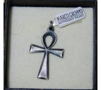 EGITTO-Ciondolo in argento Brunito 925 CHIAVE DELLA VITA grande