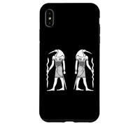 Egitto egiziano dio Thoth ibis divinità bianco design Custodia per iPhone XS Max