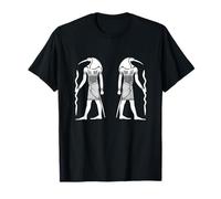 Egitto Egiziano Dio Thoth Ibis divinità Bianco Design Maglietta